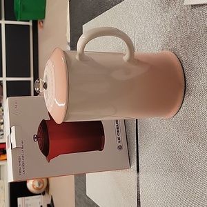New with Tag Le Creuset French Press Shell Pink